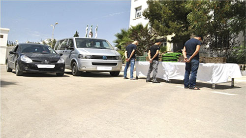 Près de 49 kg de kif traité saisis par les gardes-frontières