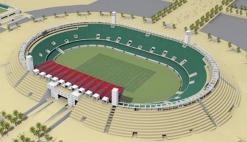 نسبة تقدم أشغاله لم تتجاوز 20 بالمئة               استلام ملعب تيزي وزو الجديد خلال السداسي الثاني من 2013