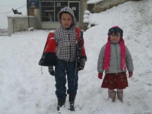 Neige et froid glacial à Lemroudj
