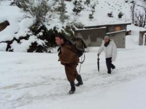 Chutes de neige et verglas bloquent les routes