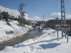Tizi Ouzou - Retour de la neige à Bouzeguène
