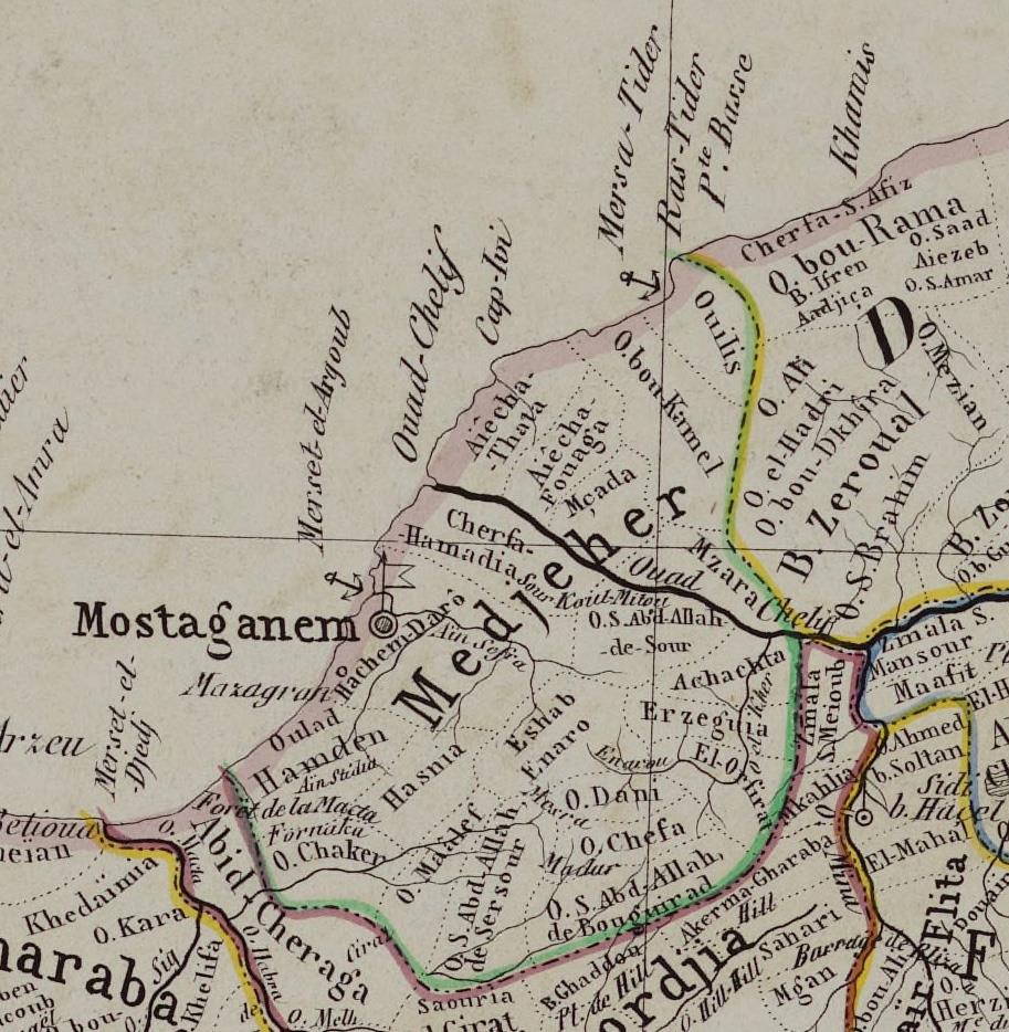 قبائل وعروش ولاية مستغانم الجزائرية