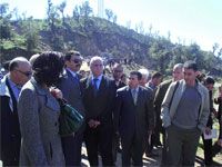 Le ministre de l'Habitat hier à Azazga: 