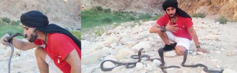 Ali Mengri, chasseur et dresseur de cobras