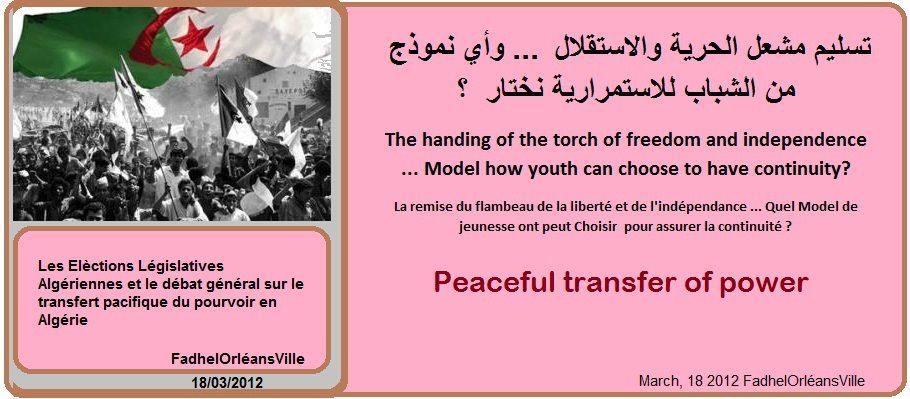 Transfert pacifique du pouvoir en Algérie