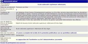 توظيف بالمدرسة العليا للبيطرة (متصرف)