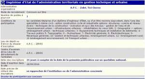 توظيف ببلدية زكري ولاية تيزي وزو(مهندس دولة في التسيير التقني و العمراني)