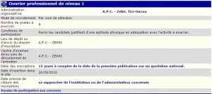 توظيف ببلدية زكري ولاية تيزي وزو(عامل مهني مستوى أول)