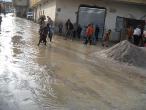 Pluie torrentielle et grêle à Lemroudj