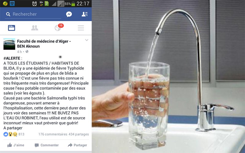 تحذيرات من انتشار وباء التيفويد بالبليدة