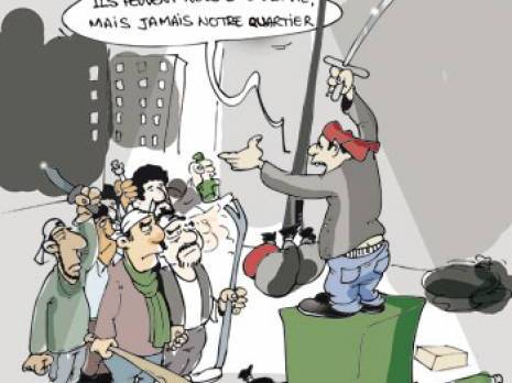 batailles rangées à coups de sabre à Blida