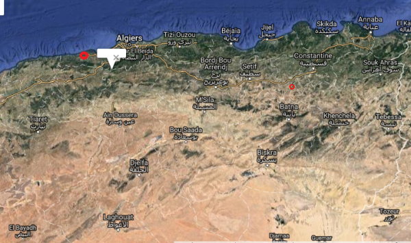 سكان تيبازة وميلة وقسنطينة يستيقظون على وقع الزلزال