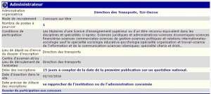 توظيف بمديرية النقل ولاية تيزي وزو - متصرف -