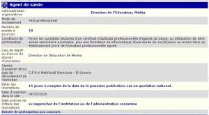 La Direction de l’éducation de Médéa recrute - agent de saisie -