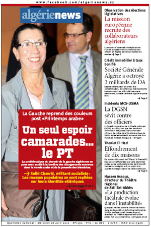 AlgerieNews 18 - 04 - 2012