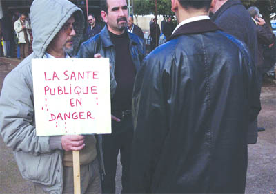 Les corps communs des centres hospitaliers en grève