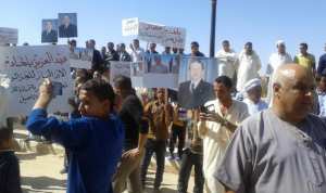 سكان وادي مرة في الأغواط ينظمون حركة احتجاجية ضد تصريحات سعيداني (صور)