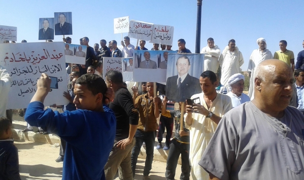 سكان وادي مرة في الأغواط ينظمون حركة احتجاجية ضد تصريحات سعيداني (صور)