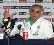 Equipe nationale/ Lors de la conférence de presse, hier