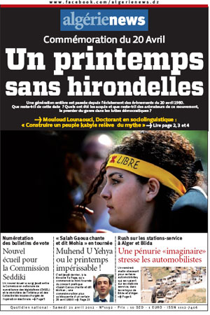 AlgerieNews 21 - 04 - 2012