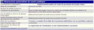 recrutement - Pharmacien generaliste de santé publique à l'epsp Aoulef Adrar