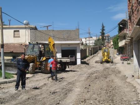 Draa Kébila, réhabilitation du chemin communal 110 (centre Lemroudj)