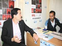 Il s'est rendu hier à la permanence électorale du FFS