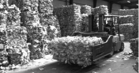 Neuf tonnes de plastique recyclées