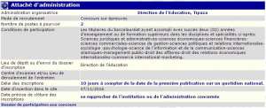 recrutement 07/11/2016 - attaché d'administration à la direction de l’éducation wilaya de Tipaza