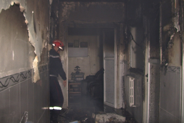 رعب وفرار للمرضى إثر حريق مهول بمستشفى سيدي بلعباس