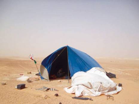 Chômage : protesta en plein désert