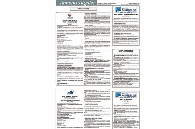 Une publicité d'Algérie Ferries dans un journal français sans la chapelle de l'Anep