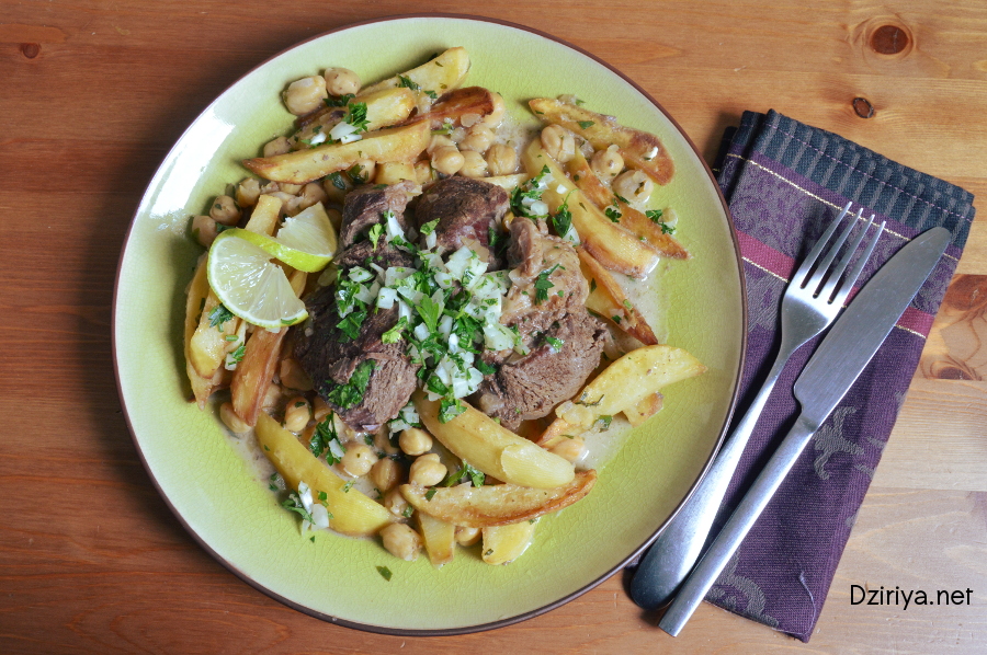 Kebab algérois à la viande et aux pommes frites