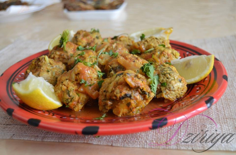 Dolma sardines (boulettes de poissons en sauce)