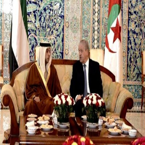 Sellal s'entretient avec le vice-président du Conseil des ministres des EAU