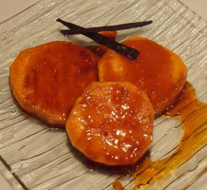 Patates douces au sirop