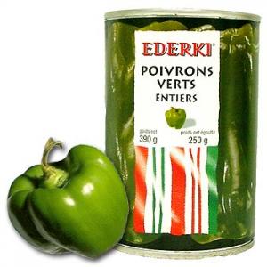 Poivron vert en conserve