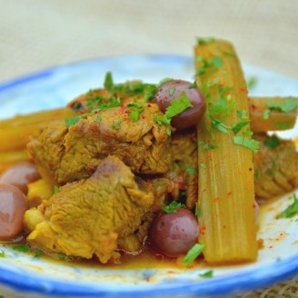 Tajine d'agneau aux cardons (Kherchaf)