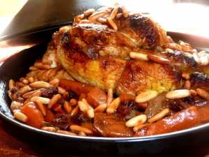 Tajine de coquelet au miel et ses carottes confites pour duo en amoureux