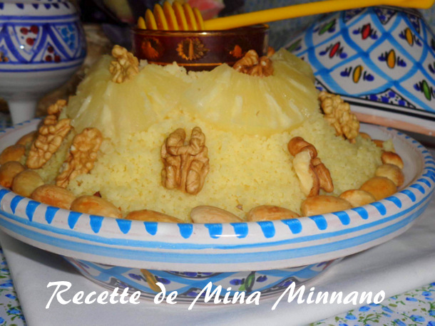 وصفة السفة خاصة بالخطبة كسكس بجوز الهند