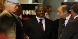 Kofi Annan, arrivé à Damas, se dit 