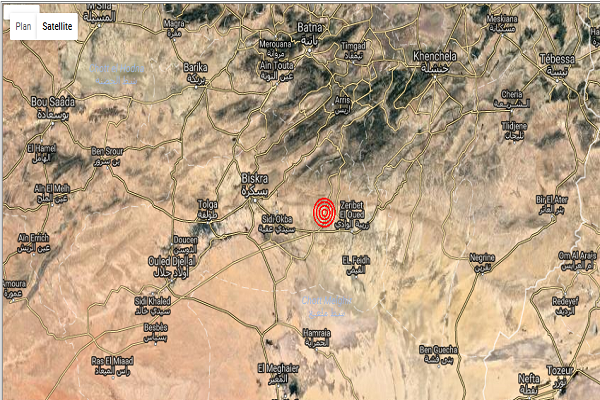 هزة أرضية بقوة 3.2 درجات تضرب بسكرة