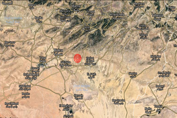 هزة أرضية بقوة 3,2 درجات تضرب ولاية بسكرة