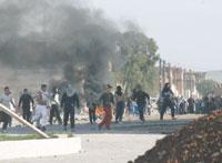 Fermeture des routes par des citoyens protestataires