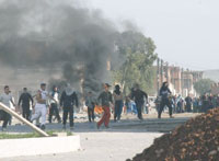 Fermeture des routes par des citoyens protestataires