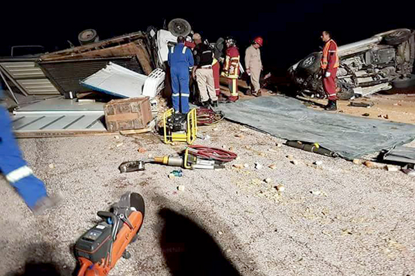 6 قتلى وجريحان في حادث سير بحقل نفطي بإيليزي