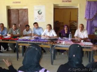 خبراء من منظمة اليونيسيف في زيارة لمراكز محو الأمية لولاية الجلفة