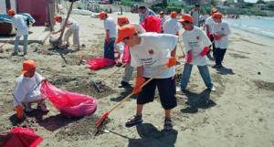 Oran - Les  éboueurs de la mer  aux Andalouses