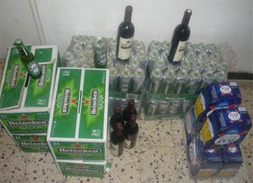 حجز أزيد من 9700 قارورة خمر في باتنة