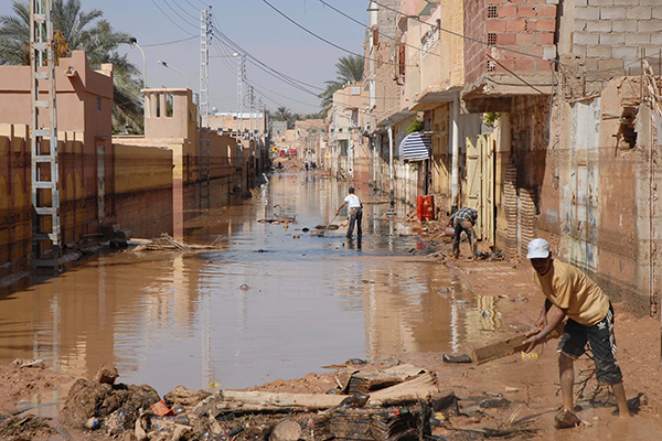 85 منشأة للقضاء على النقاط السوداء المعرضة للفيضانات بغرداية